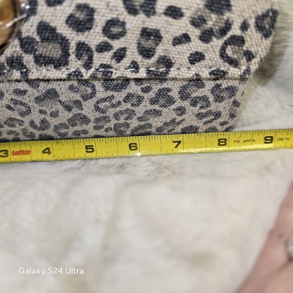 Betsey Johnson Leopard Print Crossbody Bag with Cowboy Boot Charm and Gold Heart - Picture 9 of 11